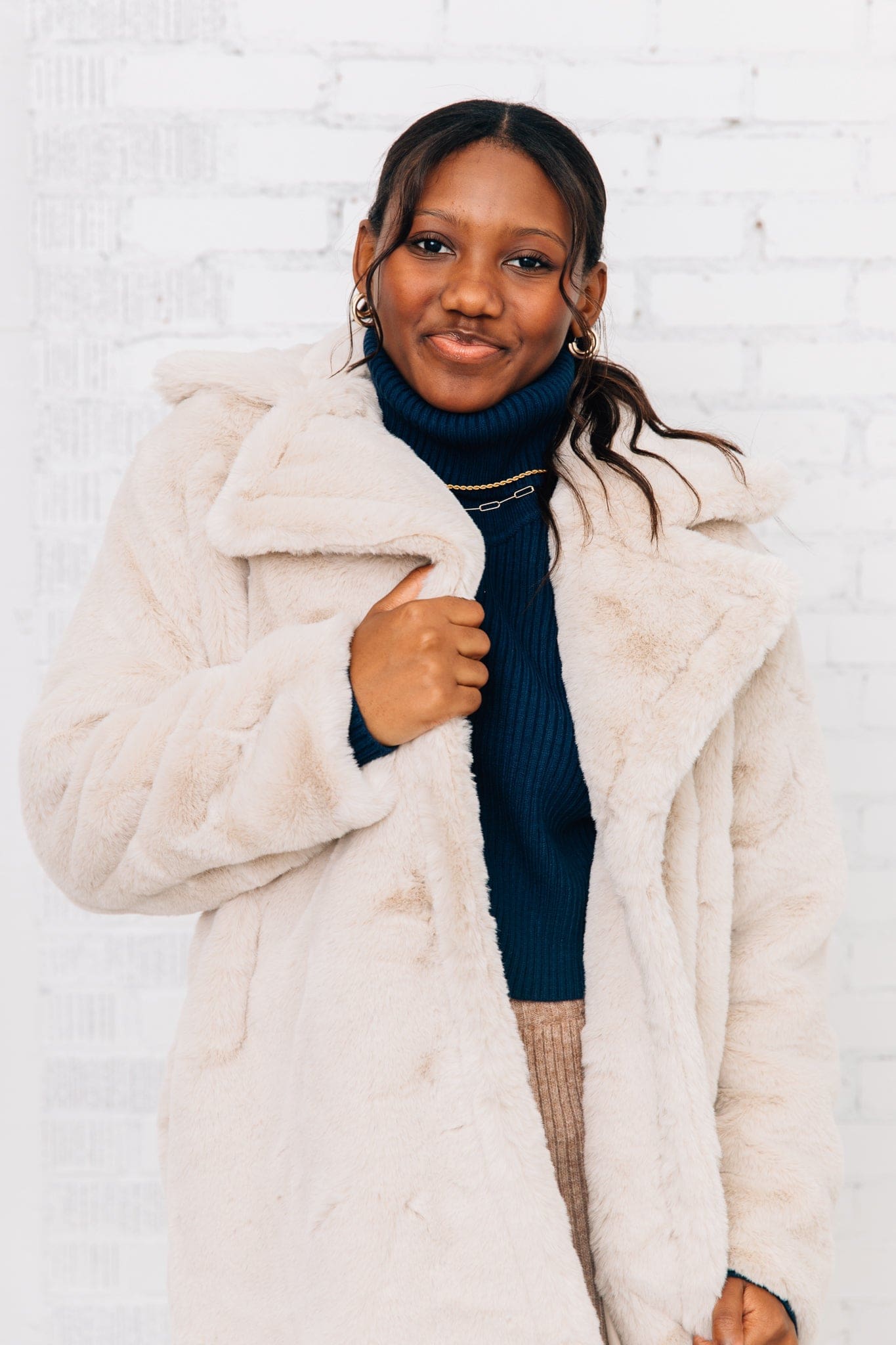 Steve madden fur on sale coat