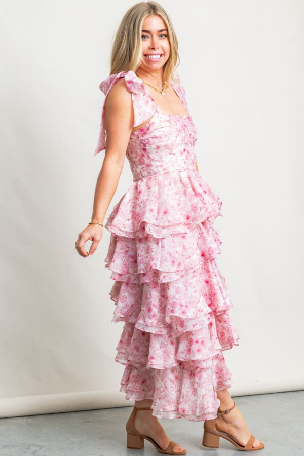 The Oh So Floral Tiered Midi Dress - Image 2