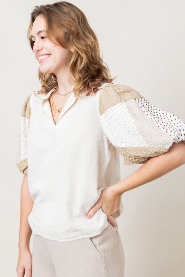 The Naturally You Puff Sleeve Top - Image 2