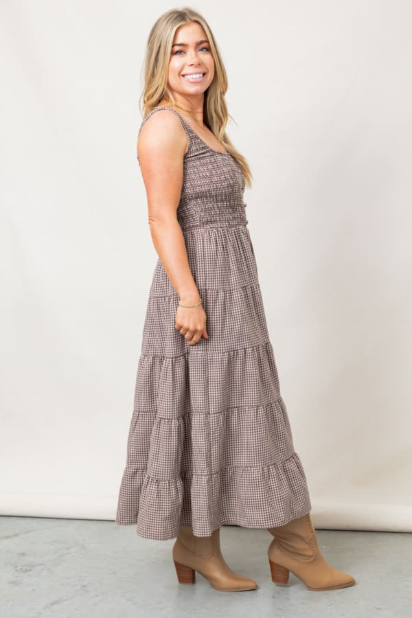 The Got It All Gingham Maxi Dress - Image 2